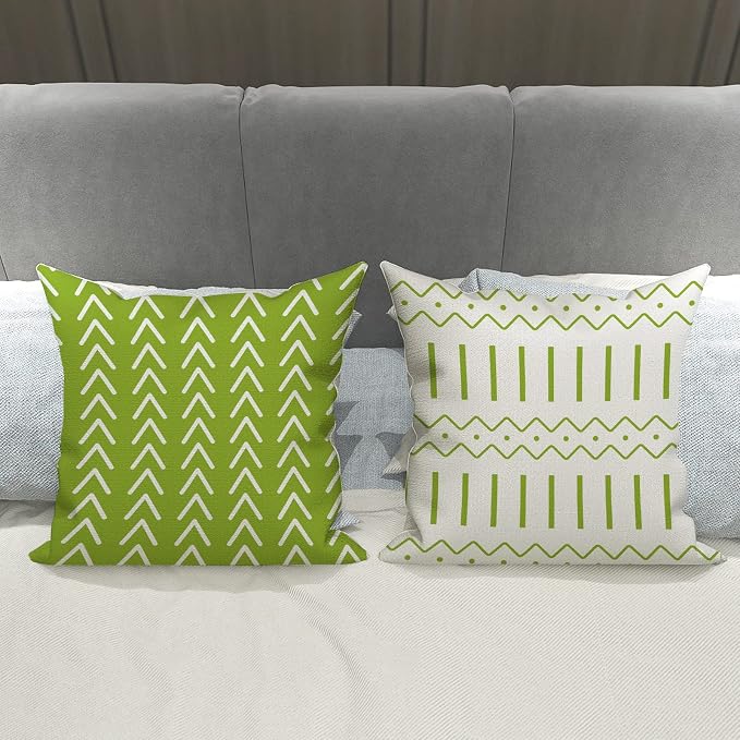 YCOLL Pillow Covers 16x16 Set of 4, Modern Sofa Throw Pillow Cover, Decorative - Image 4