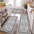 HEBE Boho Kitchen Rug Sets 3 Piece by HEBE