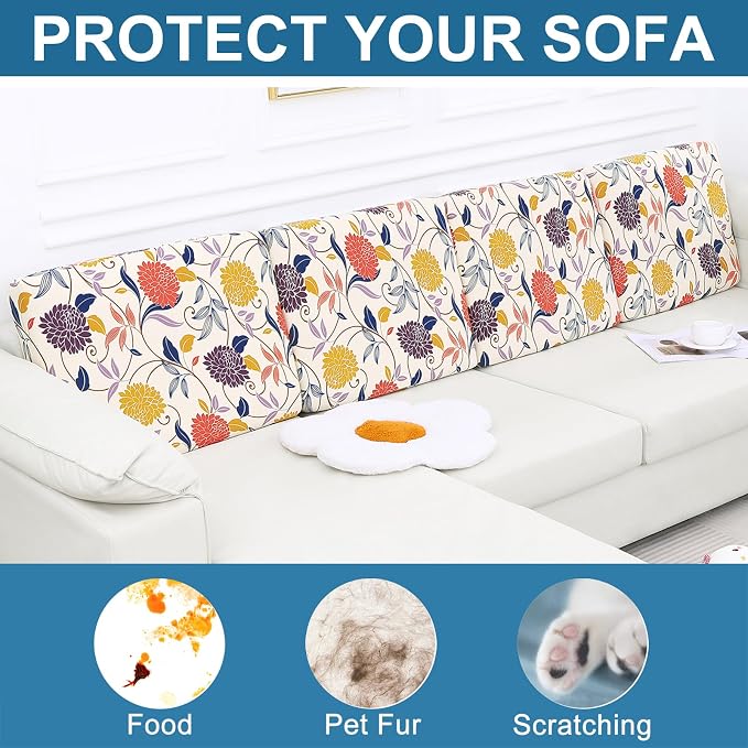 Smiry Printed Couch Cushion Covers, Stretch Soft Couch Covers - Image 7
