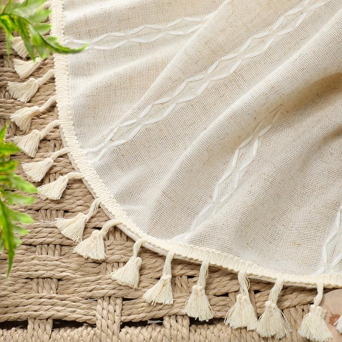 Boho Light Filtering Curtains 2 Panels 84 Inch - Image 4