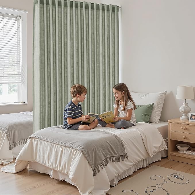Extra Wide 100 Inch Linen Curtains - Image 8