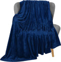 Utopia Bedding Ultra Soft Fleece Bed Blanket Throw Size Navy | Microfiber Plush by UTOPIABEDDING