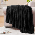 BEDELITE Fleece Throw Blanket for Couch – 3D Ribbed Jacquard Soft and Warm by BEDELITE
