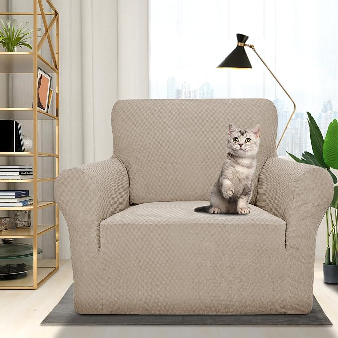 ZNSAYOTX 1 Piece Jacquard Chair Slipcovers - Image 2