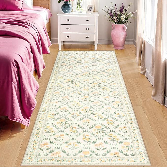 Runner Rug for Entryway: 2x6 Kitchen Rugs Non Slip Washable Ultra-Thin Soft - Image 2