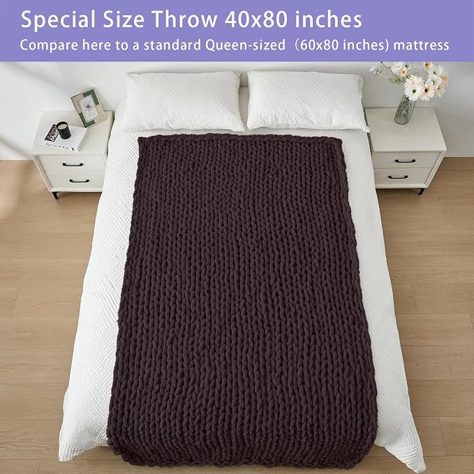 Bigacogo Chunky Knit Throw Blanket - Image 6
