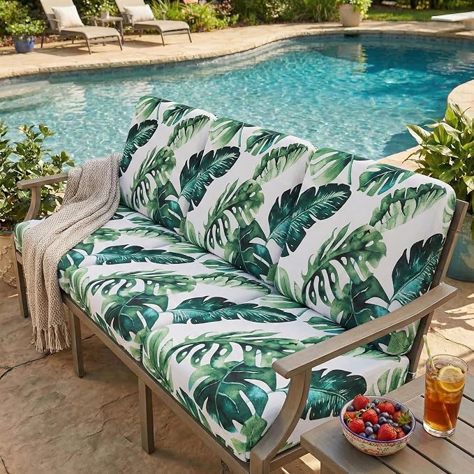 hyha Printed Couch Cushion Covers, Floral Sofa Covers Washable - Image 7