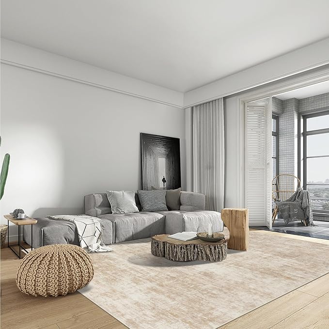 4x6 Area Rugs Washable Rug: Modern Abstract Living Room Rug Soft Anti-Skid Thin - Image 2