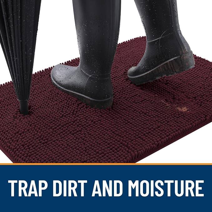 OLANLY Dog Door Mat for Muddy Paws 24x16, Absorbs Moisture and Dirt, Absorbent - Image 2