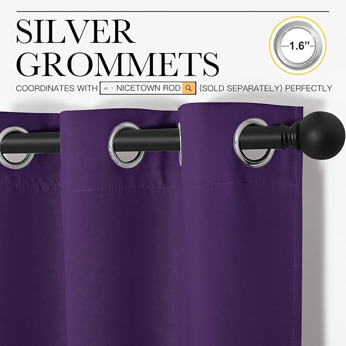 NICETOWN Kitchen Short Blackout Curtains, Home Decoration Thermal Insulated - Image 3