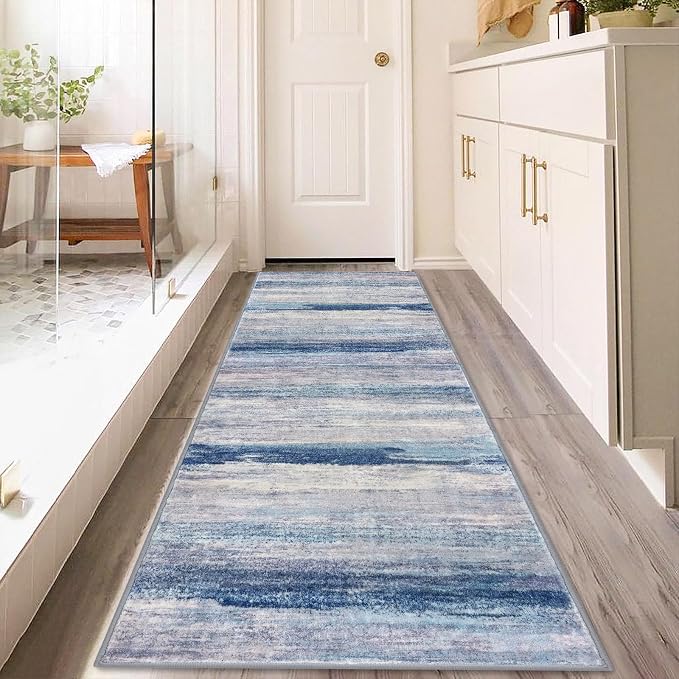 KOZYFLY 3x8 Ft Rug Modern Ombre Runner Rug - Image 7