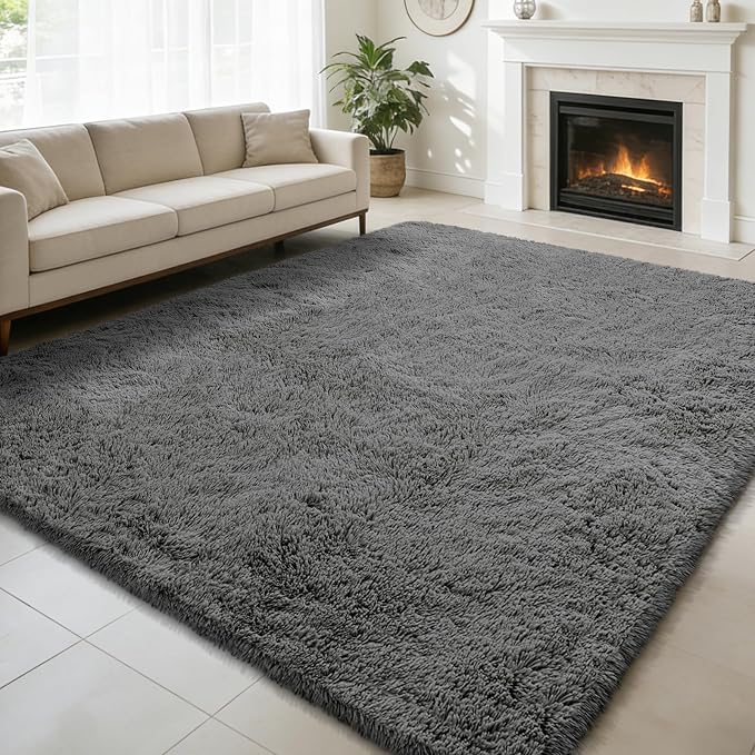 Ultra Soft Fluffy Area Rugs for Bedroom Living Room 10x12, Nursery Rug by yulidayang