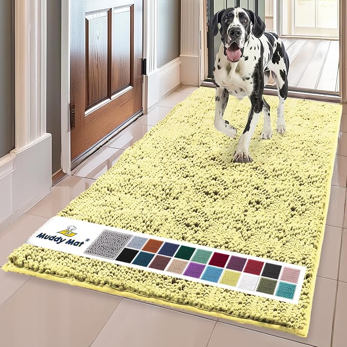 Muddy Mat® | Super Absorbent Door Mat Indoor, Microfiber Quick Dry Chenille by MuddyMat%C2%AE