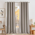 NICETOWN Faux Linen Angora Blackout Curtains 84 inches Long by NICETOWN