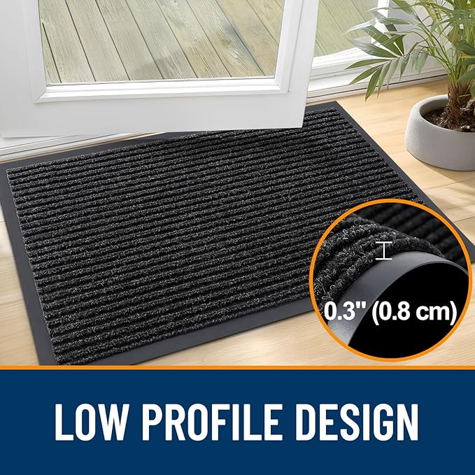 OLANLY Front Door Mat 29.5x17, Waterproof Heavy-Duty Indoor Outdoor Doormat | - Image 4