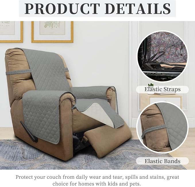 ISSUNTEX Double Protection 100% Waterproof Recliner Covers - Image 5
