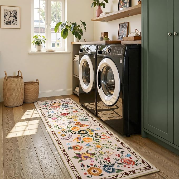 Rugflix 2x6 Runner Rug for Hallway, Washable Kitchen Runner Non Slip, Soft Low - Image 8