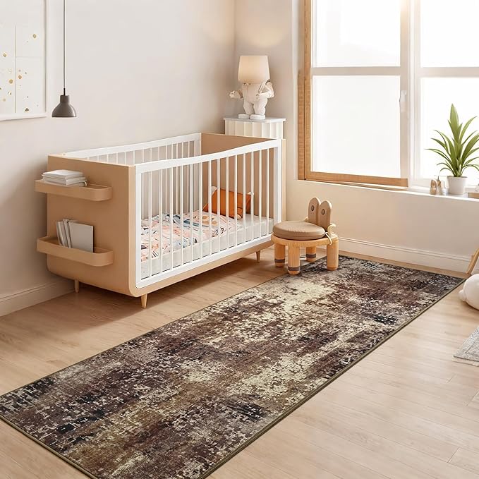 Runner Rug for Kitchen Coffee Hallways Runner Rug Non Slip 2'6''x8' Washable - Image 4
