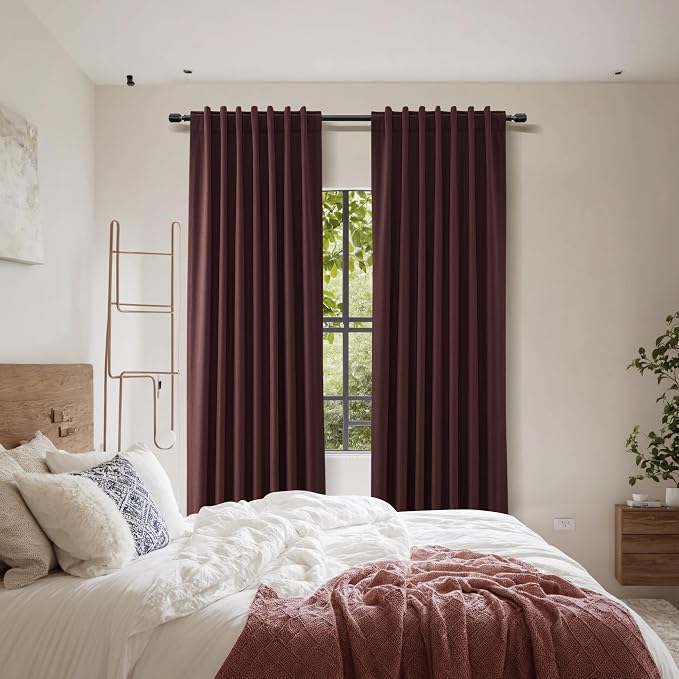 Guken 100% Blackout Curtains 96 Inch Length 2 Panels Set - Image 8