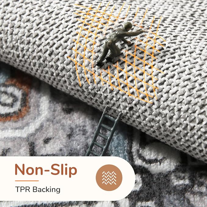 OPPODREAM Soft Area Rugs 4x6, Low-Pile Washable Rugs 4x6 - Image 4