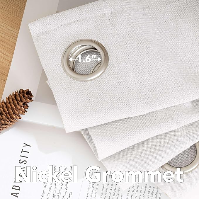 H.VERSAILTEX Elegant Natural Linen Semi Sheer Blended Energy Efficient Light - Image 5