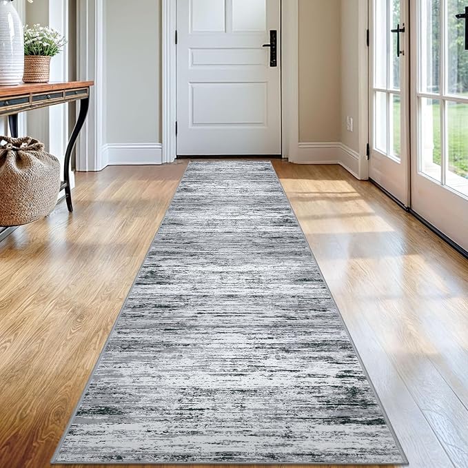 Lansny Modern Abstract Runner Rug 2x12 by lansny