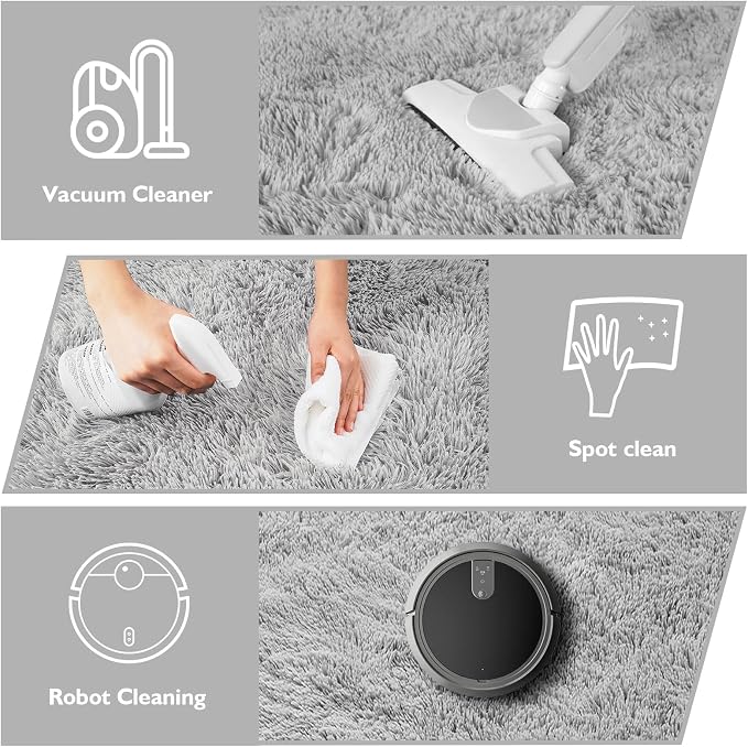 6x9 Fluffy Area Rug for Living Room, Shag Area Rugs for Bedroom - Image 4