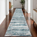 KOZYFLY Modern Abstract Hallway Runner Rug, 2.6x14 Washable Rug Runner Non-Slip by KOZYFLY