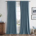 MIULEE 100% Blackout Linen Curtains by MIULEE