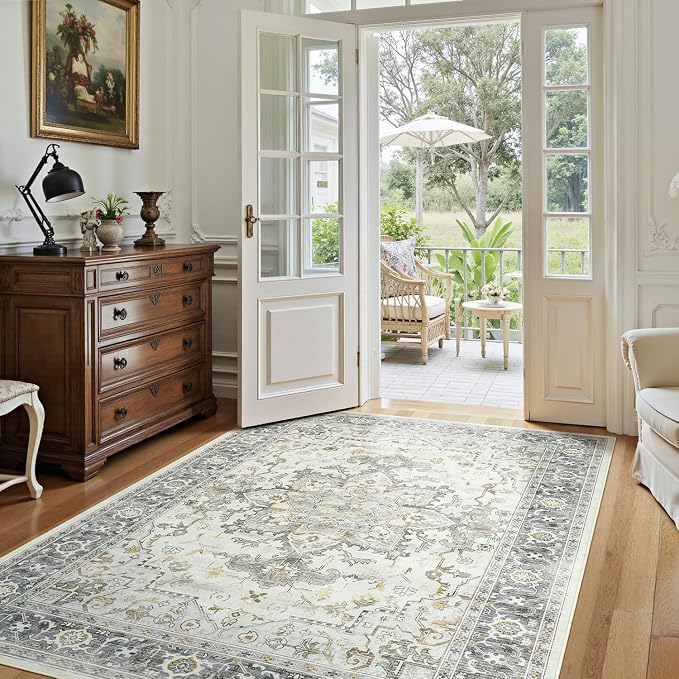 Lofus 6x9 Area Rugs for Living Room, Machine Washable Non-Slip Area Rug - Image 3