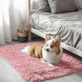OLANLY 2x3 Machine Washable Small Bedside Rug, Soft Fluffy Shaggy Entryway by OLANLY