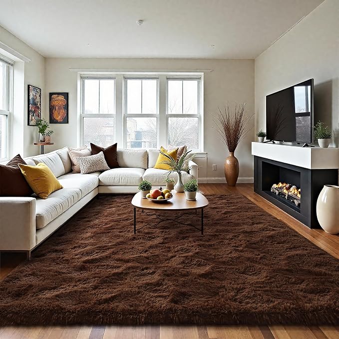 LOCHAS Ultra Soft Indoor Modern Area Rugs Fluffy Living Room Carpets - Image 8