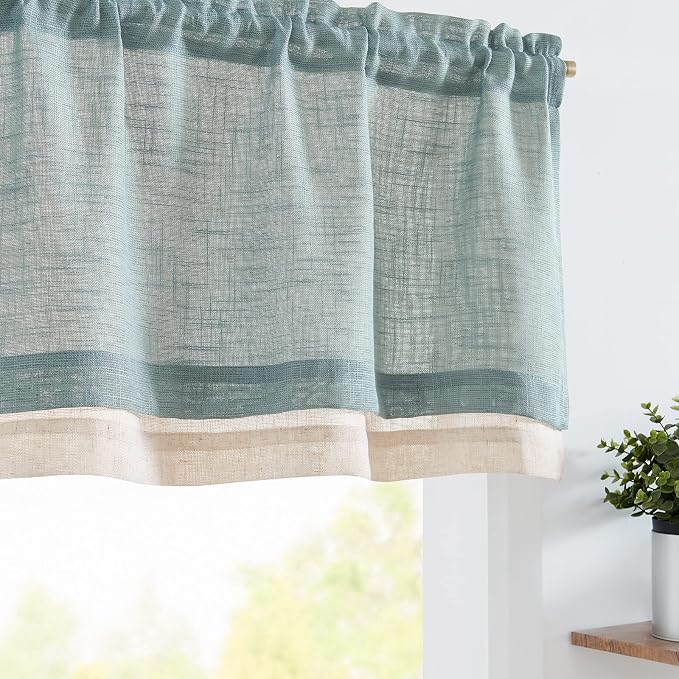 jinchan Linen Farmhouse Valances by JINCHAN