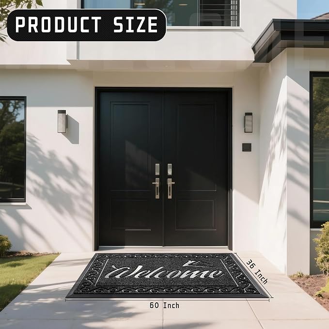 Yimobra Welcome Mat, Heavy Duty Sturdy Door Mats - Image 3