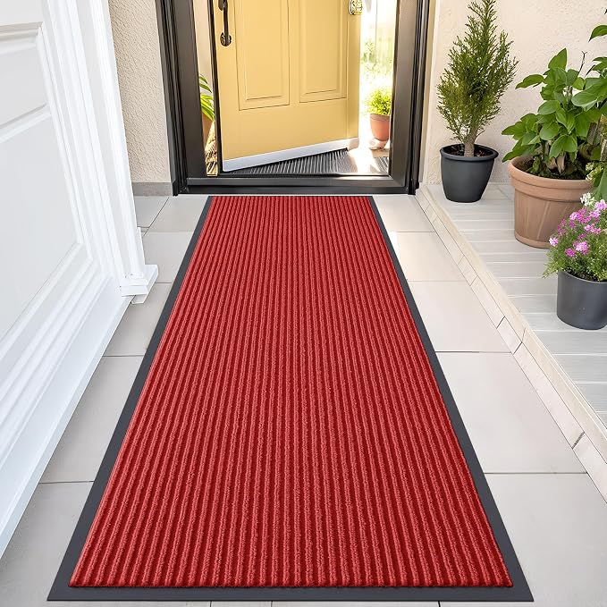 OLANLY Front Door Mat Indoor Outdoor Entrance, Waterproof Heavy Duty Doormat by OLANLY