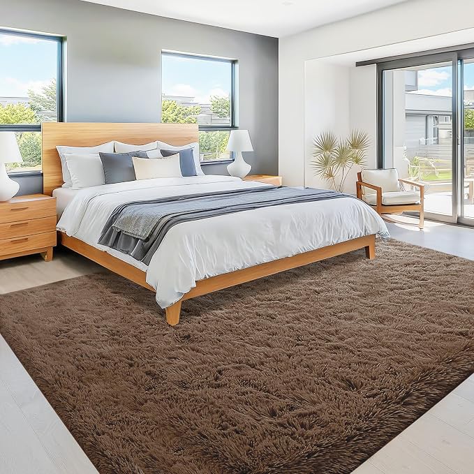 8x10 Area Rugs for Living Room: Fluffy Shag Soft Washable Rug Large Fuzzy Plush - Image 6