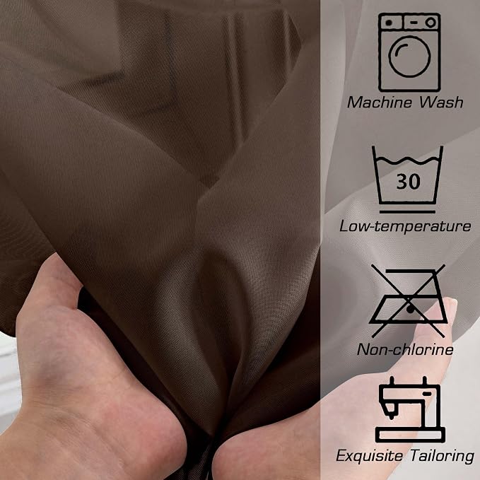 OWENIE Sheer Curtains 54 inches Long - Image 5