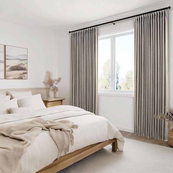 Topfinel 102 Inch Curtains 1 Panels Set, One Packs Pinch Pleat Back Tab Linen - Image 7