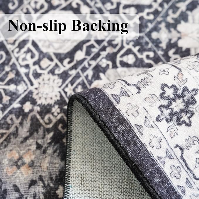 Washable 3x7 Entryway Runner Rug: Farmhouse Wide Kitchen Rug Soft Water - Image 5