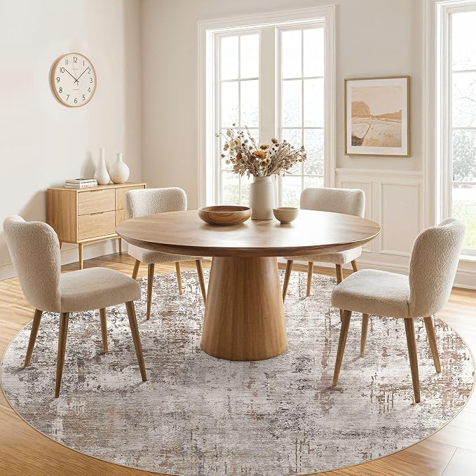 UERMEI 8ft Round Area Rug Living Room Rugs - Image 4