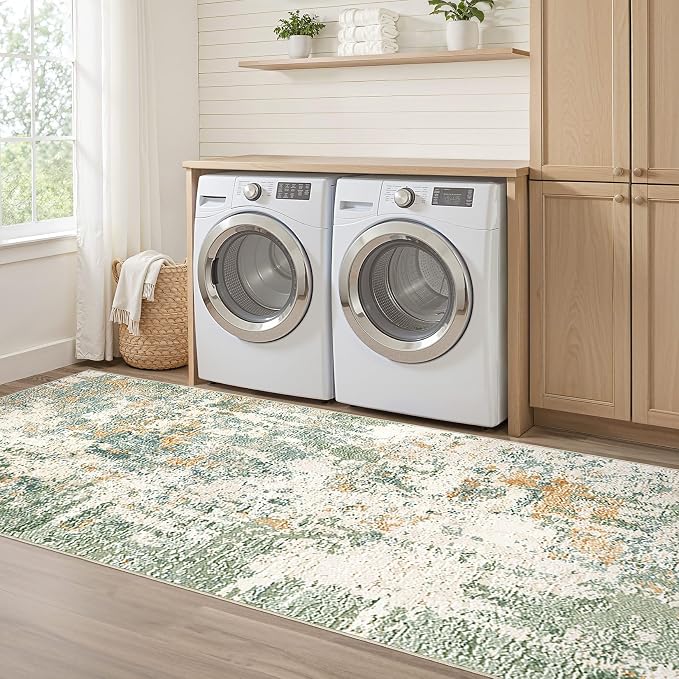 LOONGRUG Runner Rug 2x10 Washable Non-Slip Kitchen Neutral Modern Rug | - Image 7