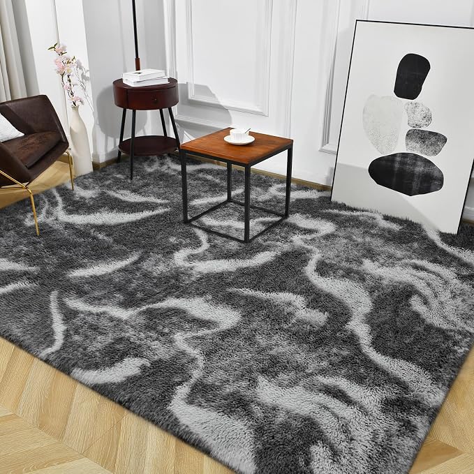 TWINNIS Super Soft Shaggy Rugs Fluffy Carpets, 5x8 Feet, Indoor Modern Plush - Image 8