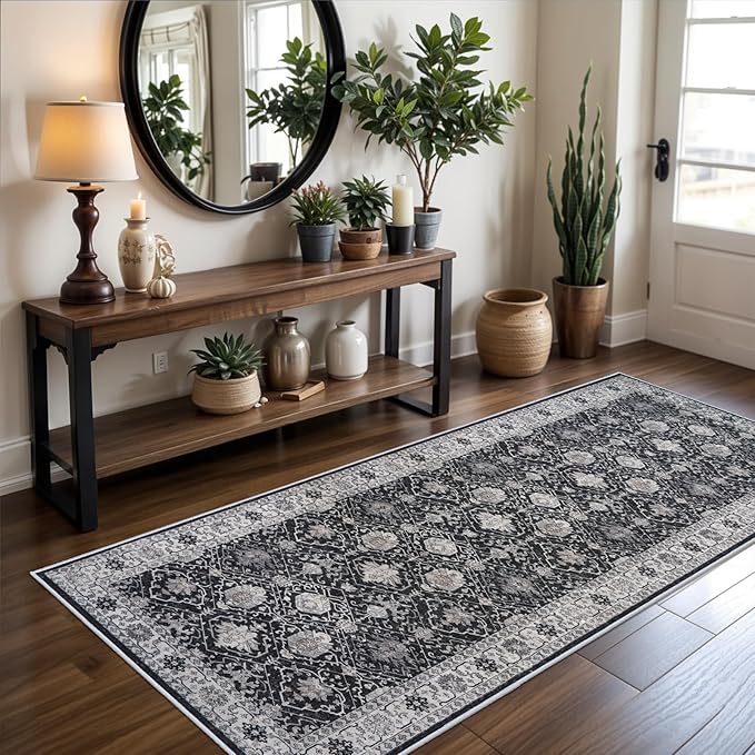 Hallway Washable Runner Rug by HYHAOYUNLAI
