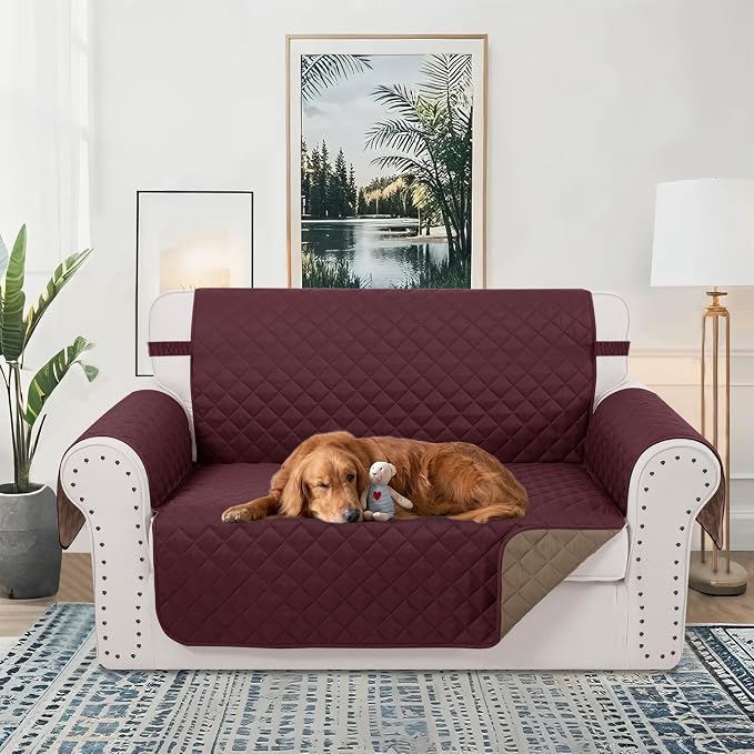 Reversible Loveseat Sofa Covers Couch Cover Furniture Protector - Image 2
