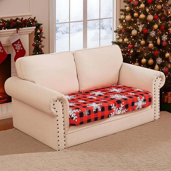 Smiry Printed Couch Cushion Covers, Stretch Soft Couch Covers - Image 2