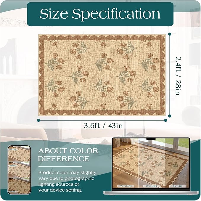 Floral Outdoor Rug - Image 2