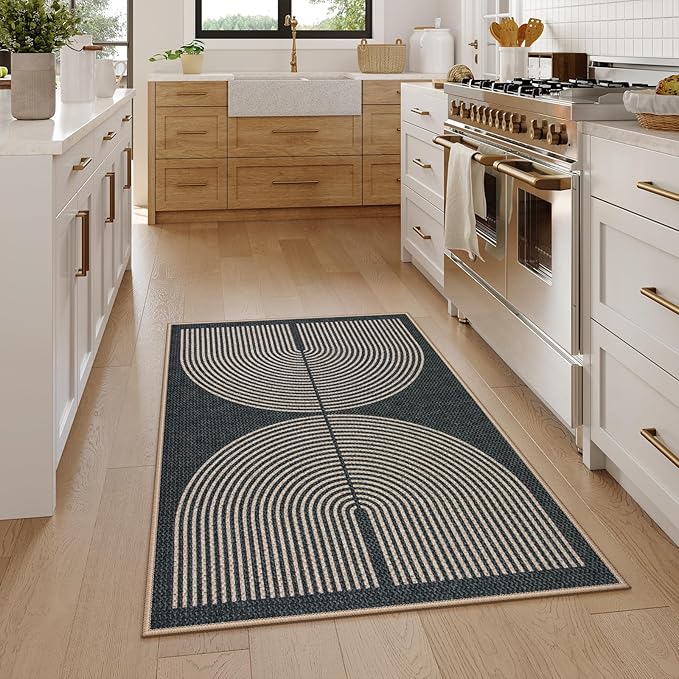 Lahome Enfys Rainbow Easy Jute Rug, Farmhouse Non Slip Non Shedding Lightweight - Image 6