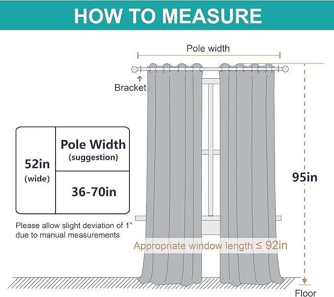 NICETOWN Cold Blocking Curtains, Truly Blackout Drapes, Heavy-Duty Full Light - Image 8