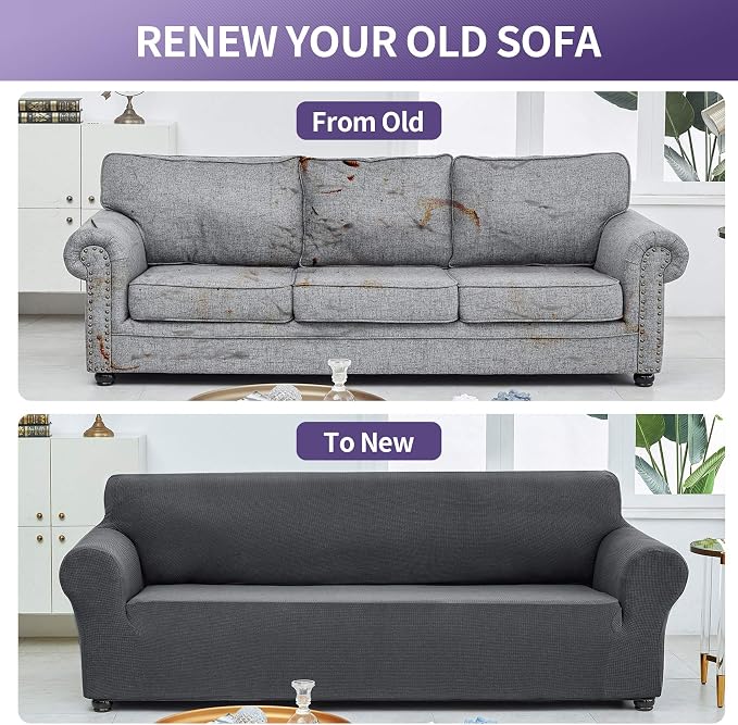 Joccun Stretch Couch Cover Slipcovers, 1-Piece Sofa Covers - Image 6