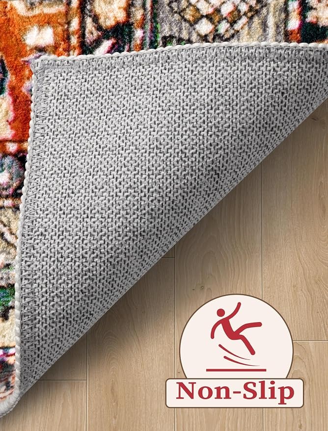 SERISSA 2'6"x10' Washable Non Slip Boho Runner Rug - Image 3